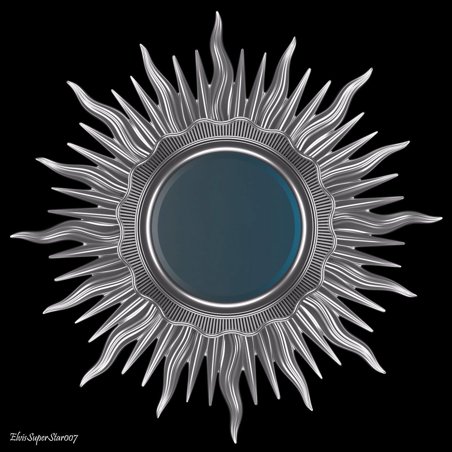 Mirror Sun Astro Low-poly 3D model_1