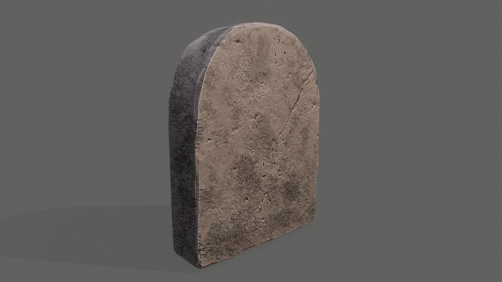 Tombstone PBR asset 3D model_4