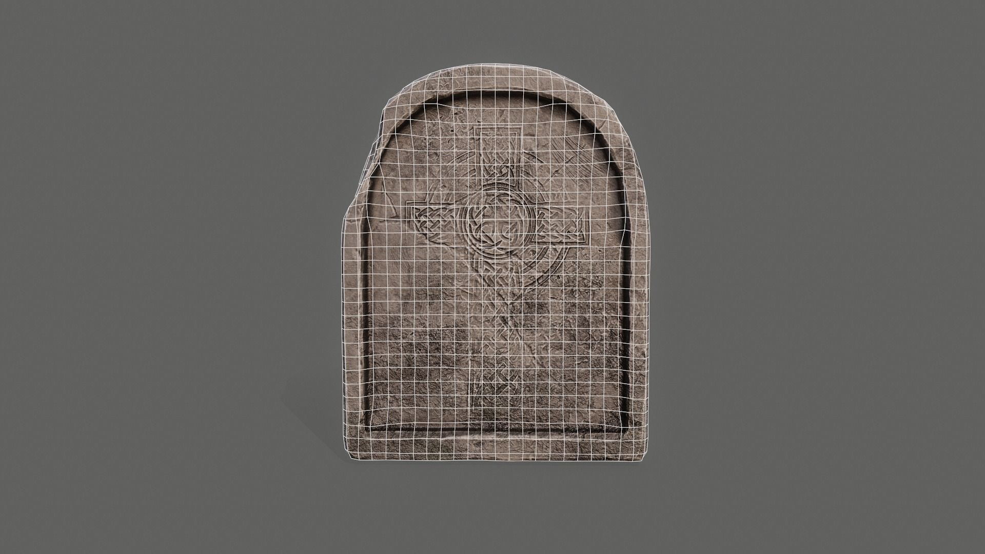 Tombstone PBR asset 3D model_6