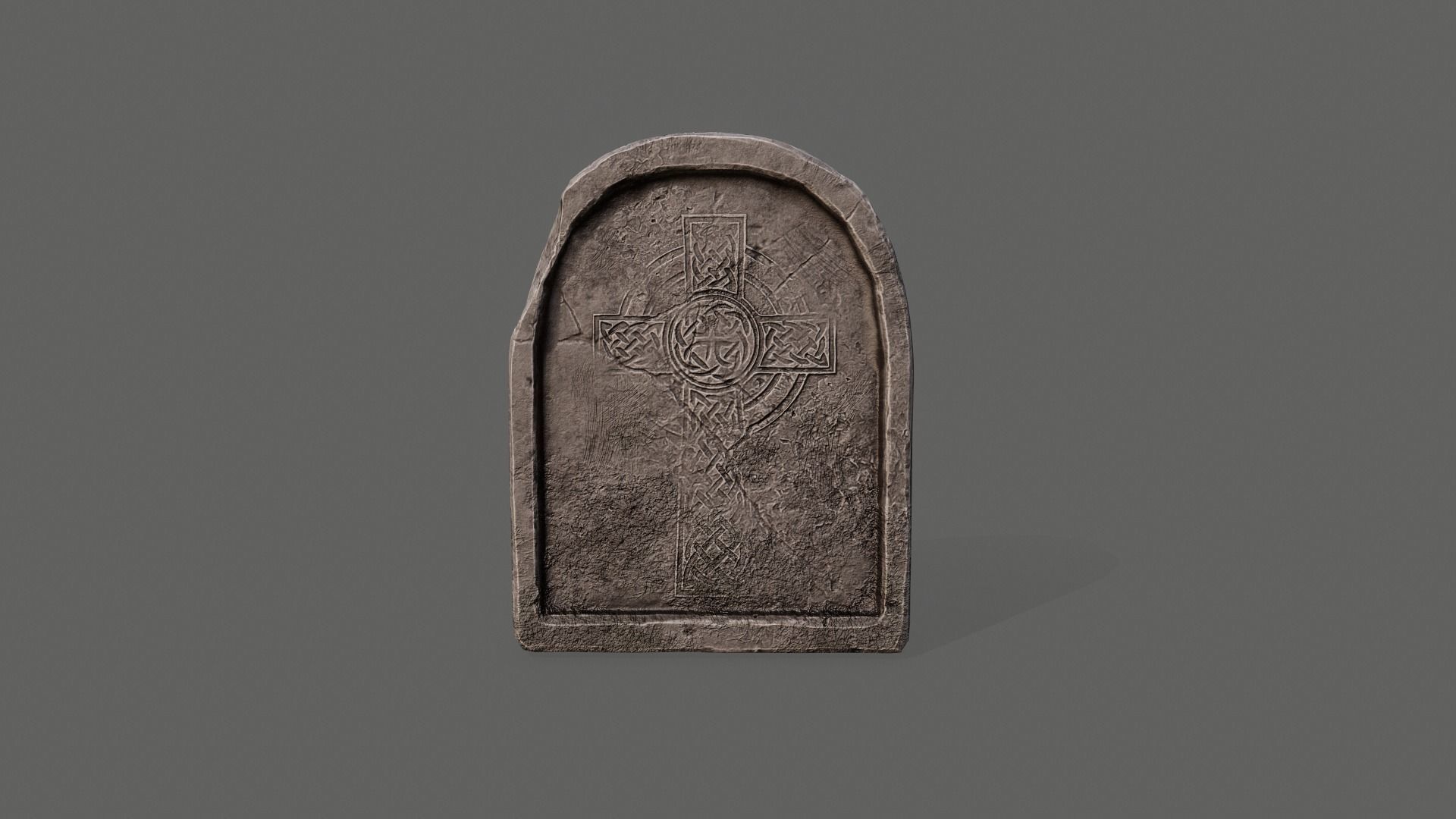 Tombstone PBR asset 3D model_2