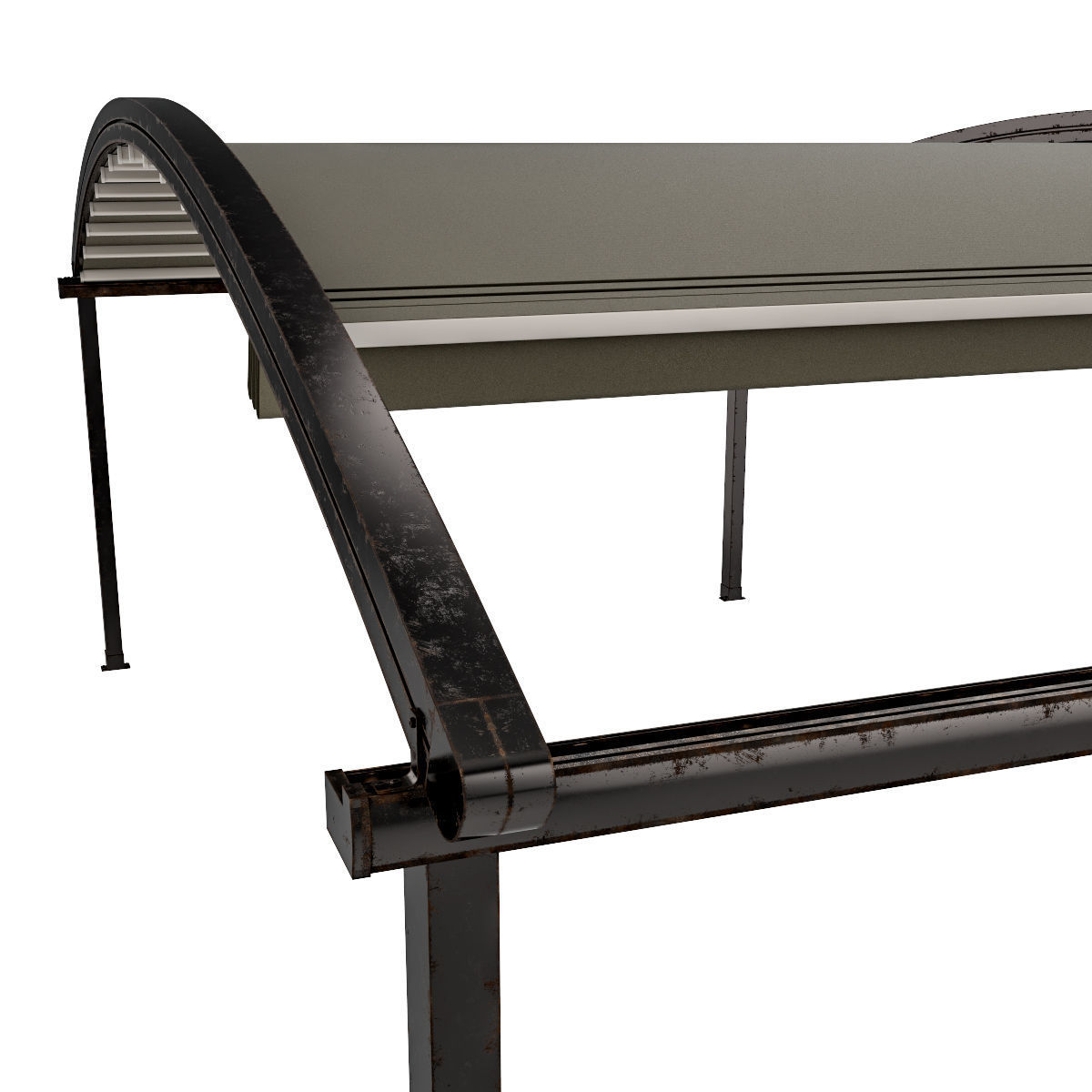 Motorized Pergola 4 worn steel 3D model_43