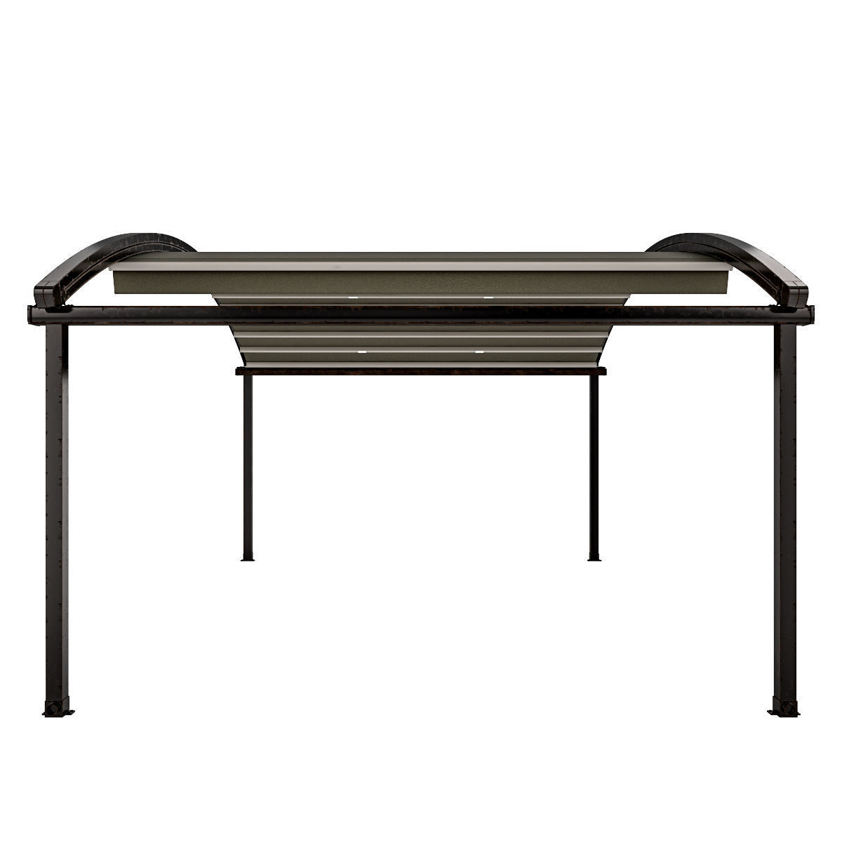 Motorized Pergola 4 worn steel 3D model_24
