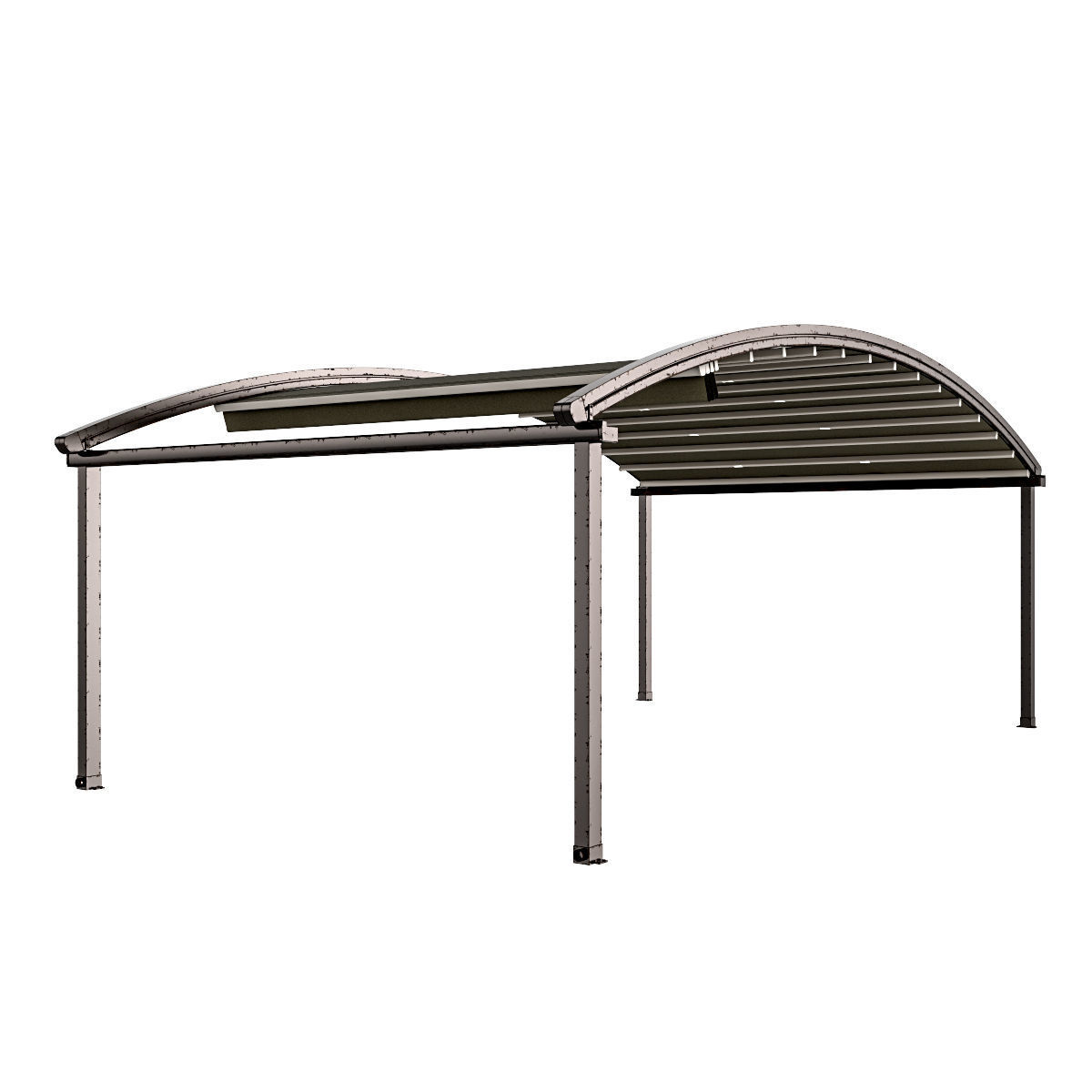 Motorized Pergola 4 worn steel 3D model_46