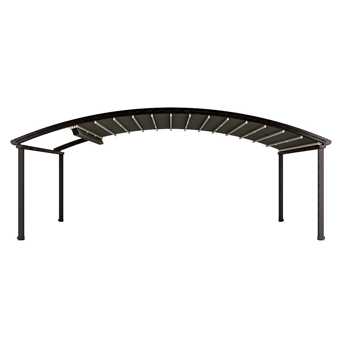Motorized Pergola 4 worn steel 3D model_25
