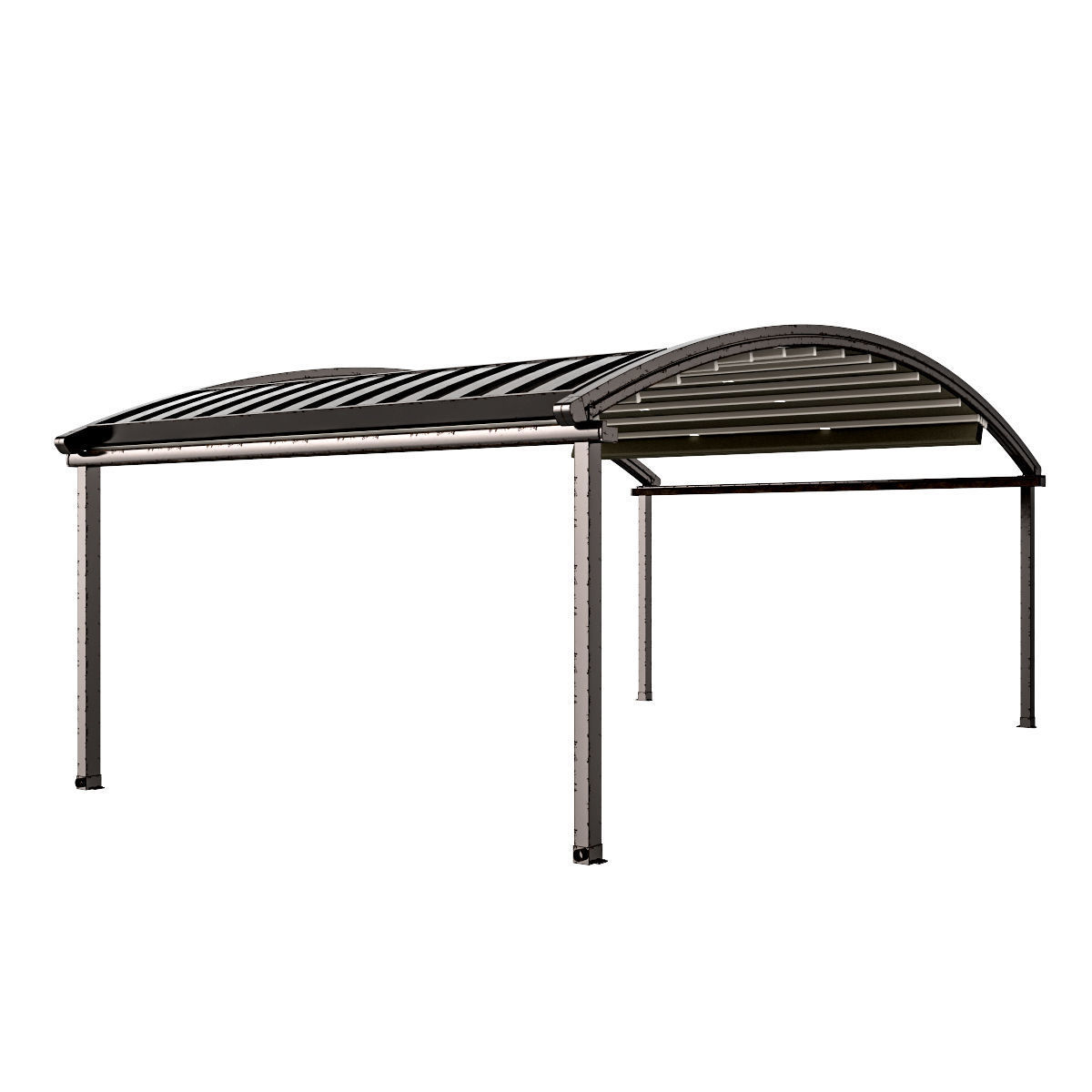 Motorized Pergola 4 worn steel 3D model_31