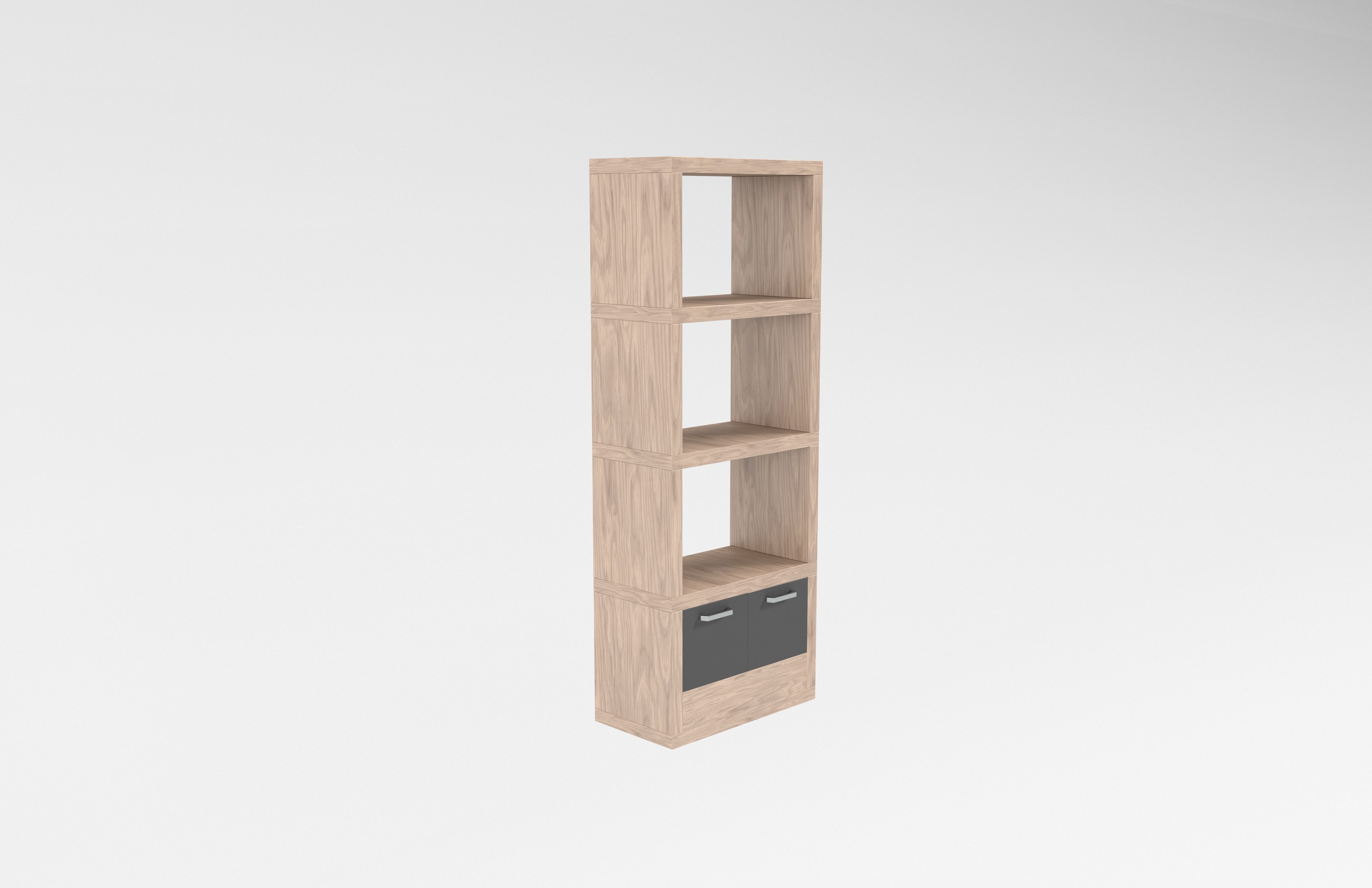 Cabinet v1 003 Low-poly 3D model_3