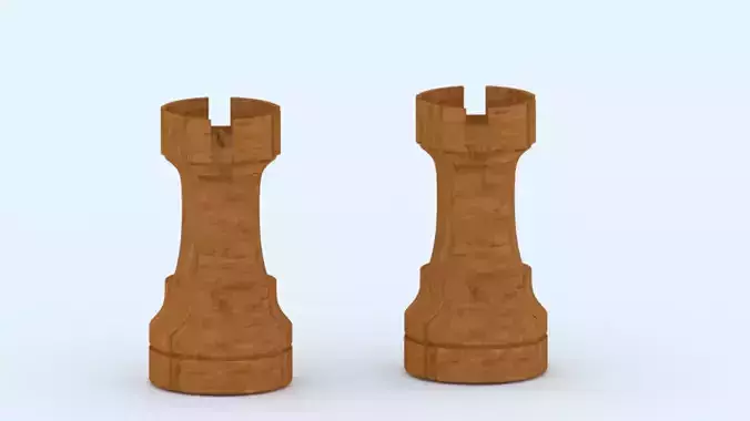 chess rook 3D print model
