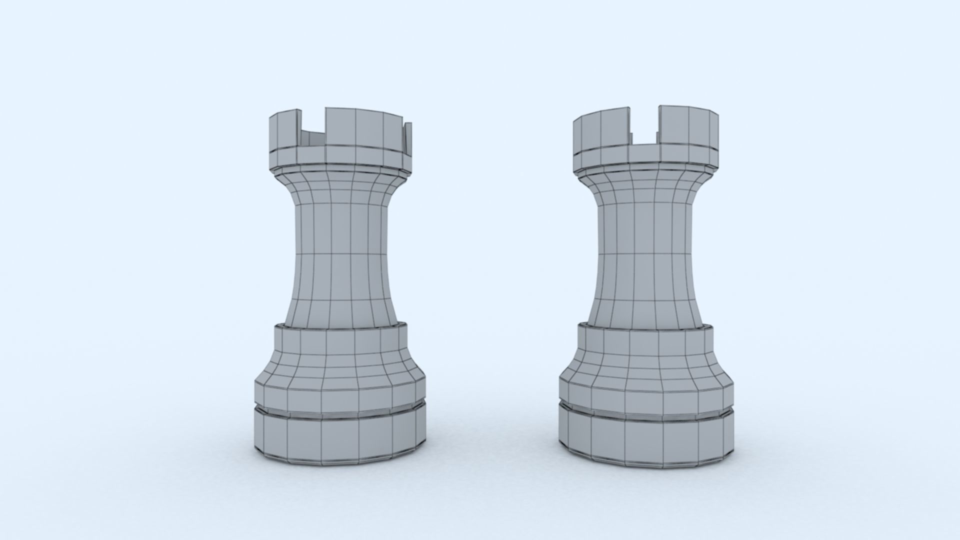 chess rook 3D print model_8