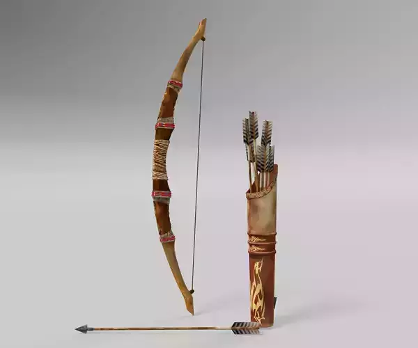  bow and arrow  3d model 3D model