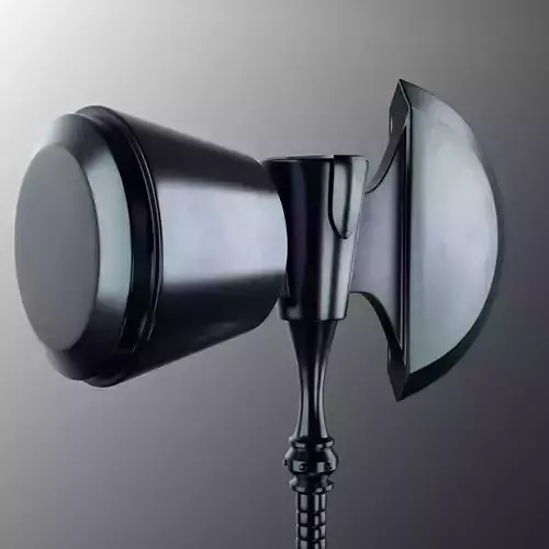 Stormbreaker axe Low-poly 3D model