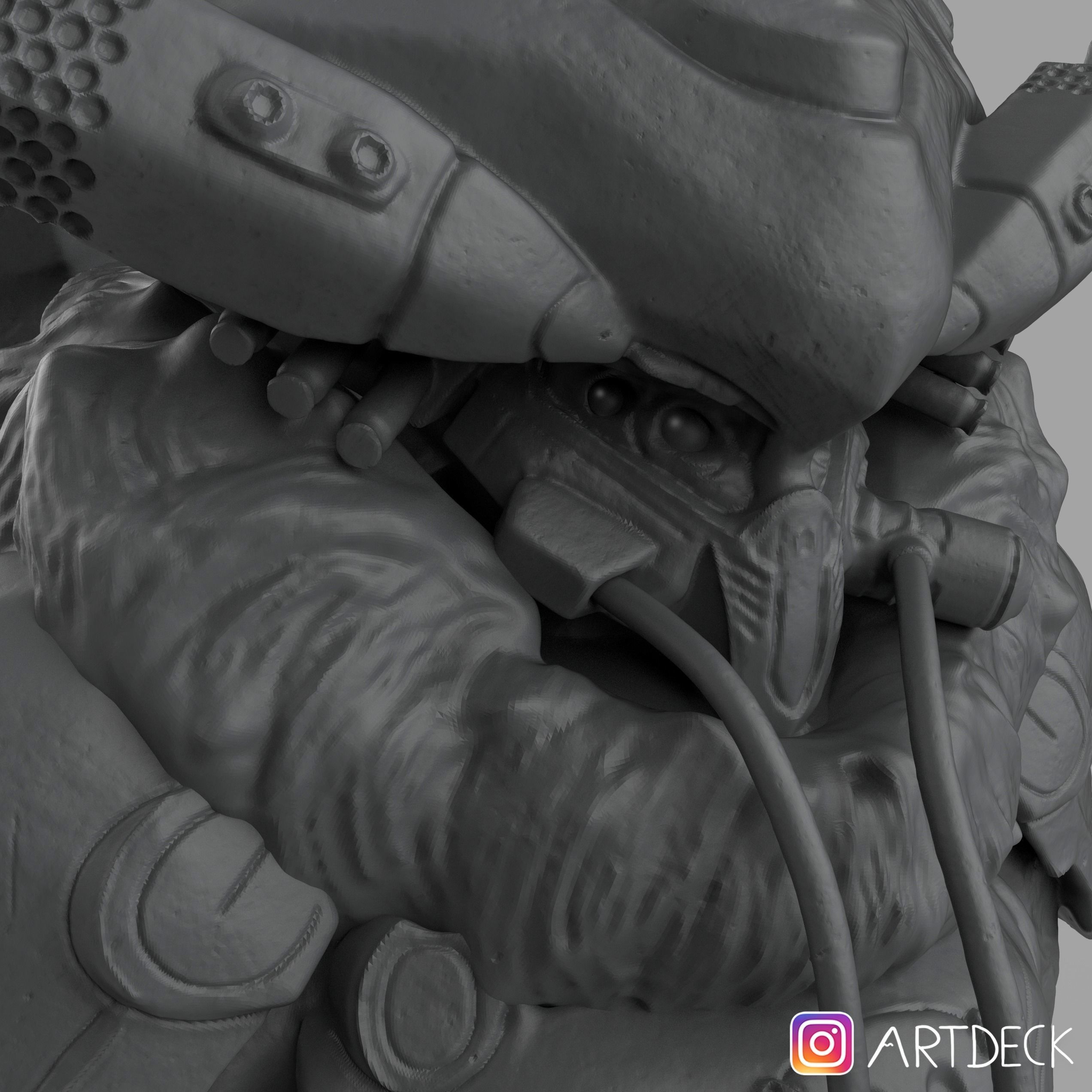 Skolas bust of character from game dota Free 3D print model_4