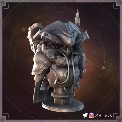 Skolas bust of character from game dota Free 3D print model
