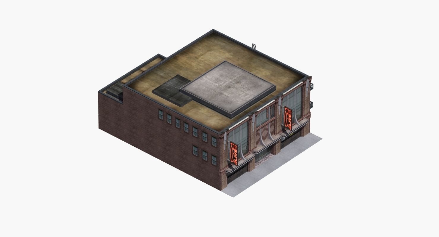 Nightclub Music Venue Low-poly 3D model_38