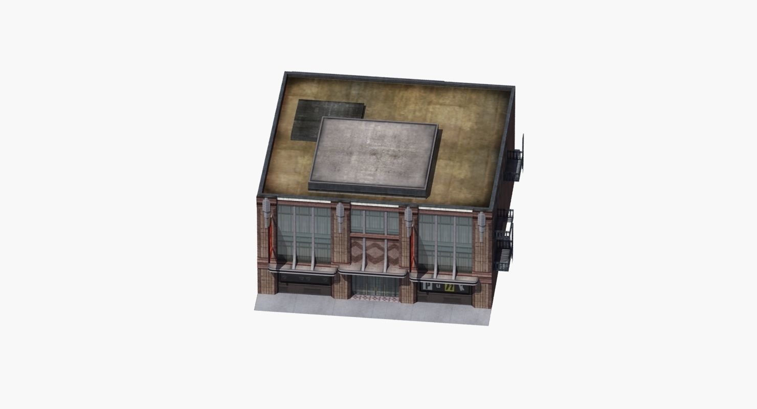 Nightclub Music Venue Low-poly 3D model_48