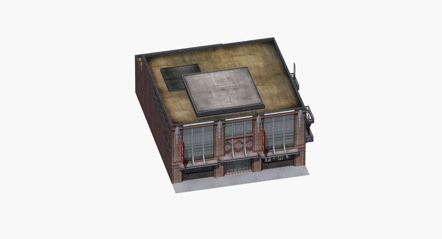 Nightclub Music Venue Low-poly 3D model_45