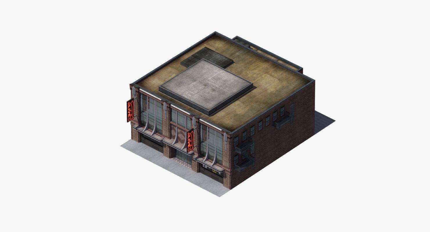 Nightclub Music Venue Low-poly 3D model_46