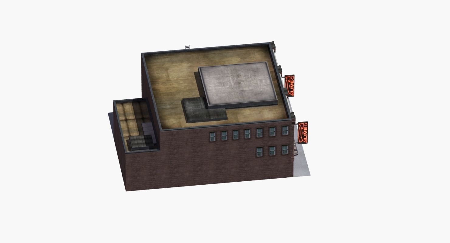 Nightclub Music Venue Low-poly 3D model_49