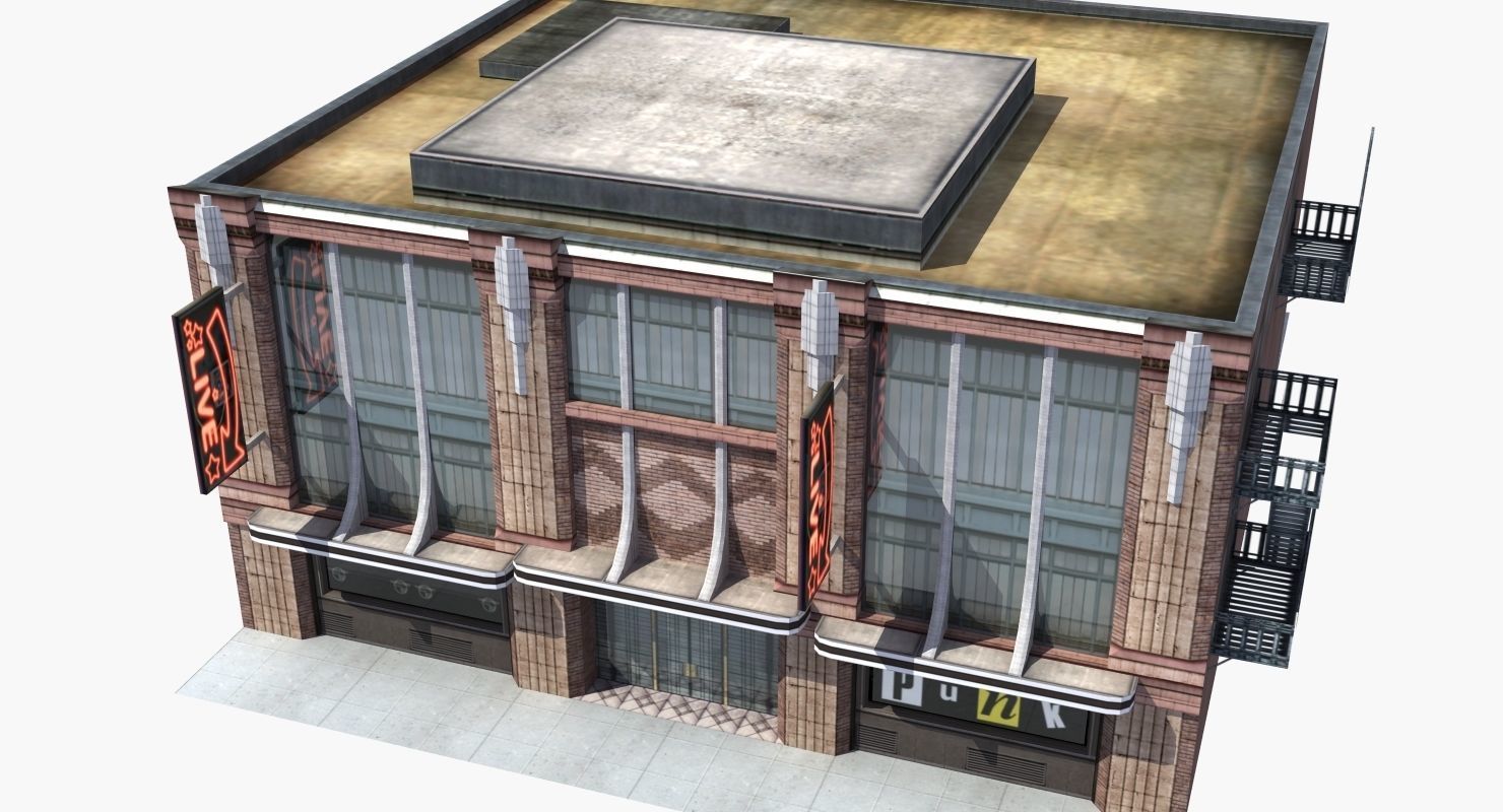 Nightclub Music Venue Low-poly 3D model_4