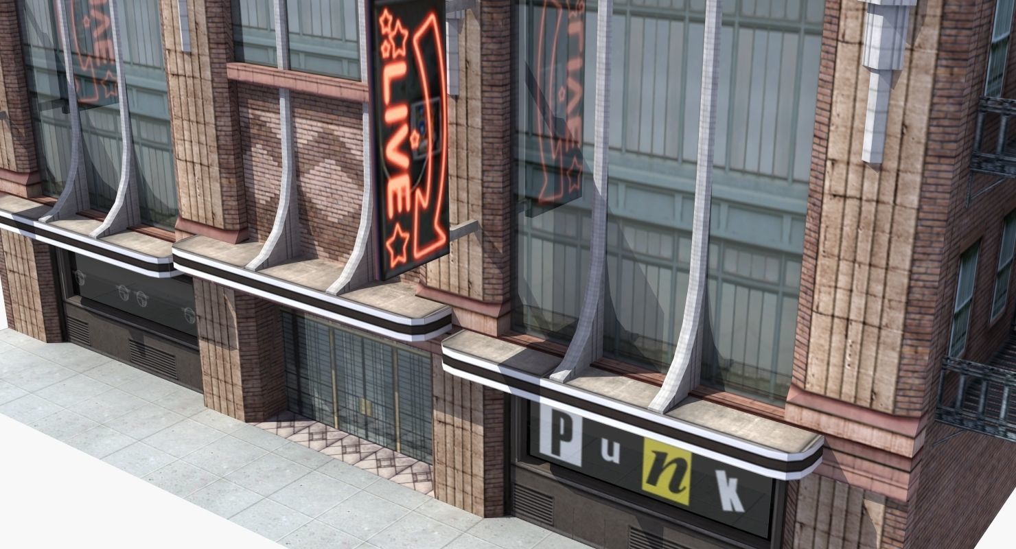 Nightclub Music Venue Low-poly 3D model_7