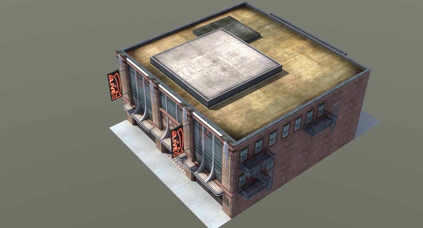 Nightclub Music Venue Low-poly 3D model_28