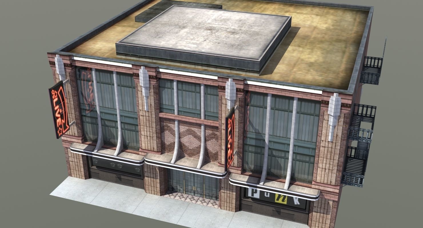 Nightclub Music Venue Low-poly 3D model_26