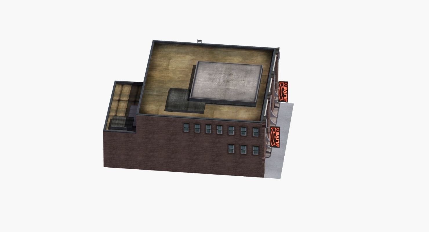 Nightclub Music Venue Low-poly 3D model_40