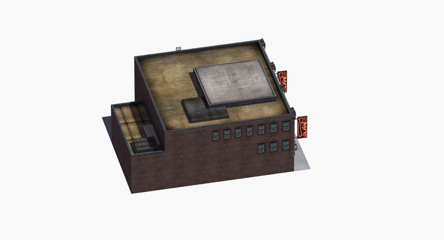 Nightclub Music Venue Low-poly 3D model_29