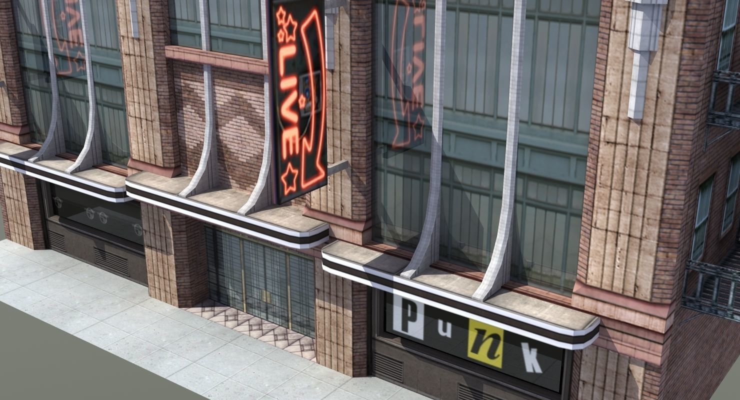 Nightclub Music Venue Low-poly 3D model_13