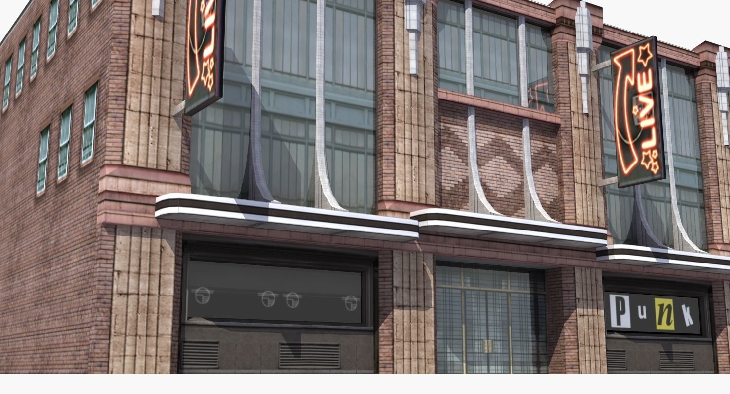 Nightclub Music Venue Low-poly 3D model_16