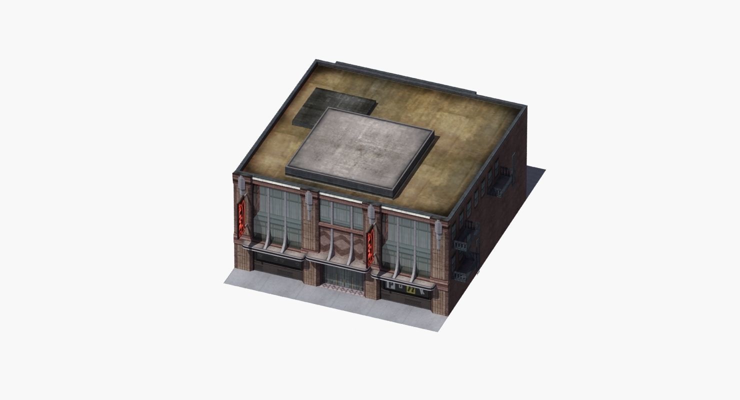 Nightclub Music Venue Low-poly 3D model_43