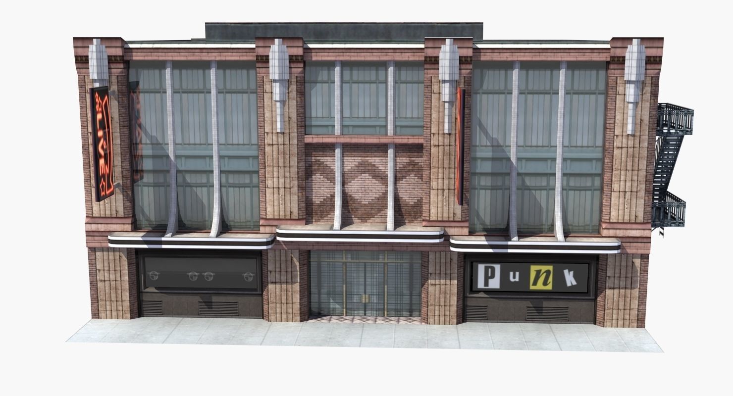 Nightclub Music Venue Low-poly 3D model_12