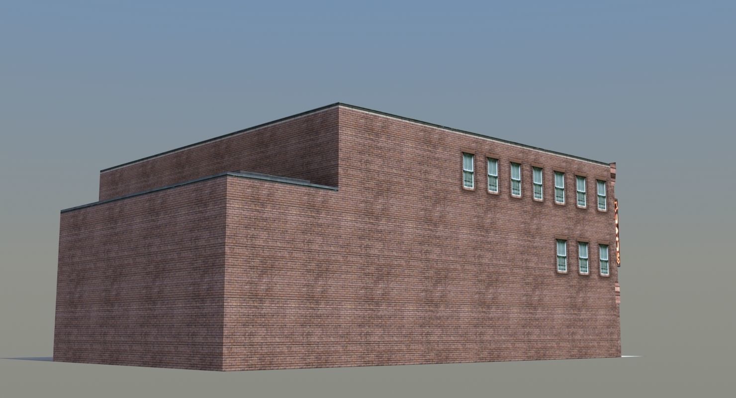 Nightclub Music Venue Low-poly 3D model_22