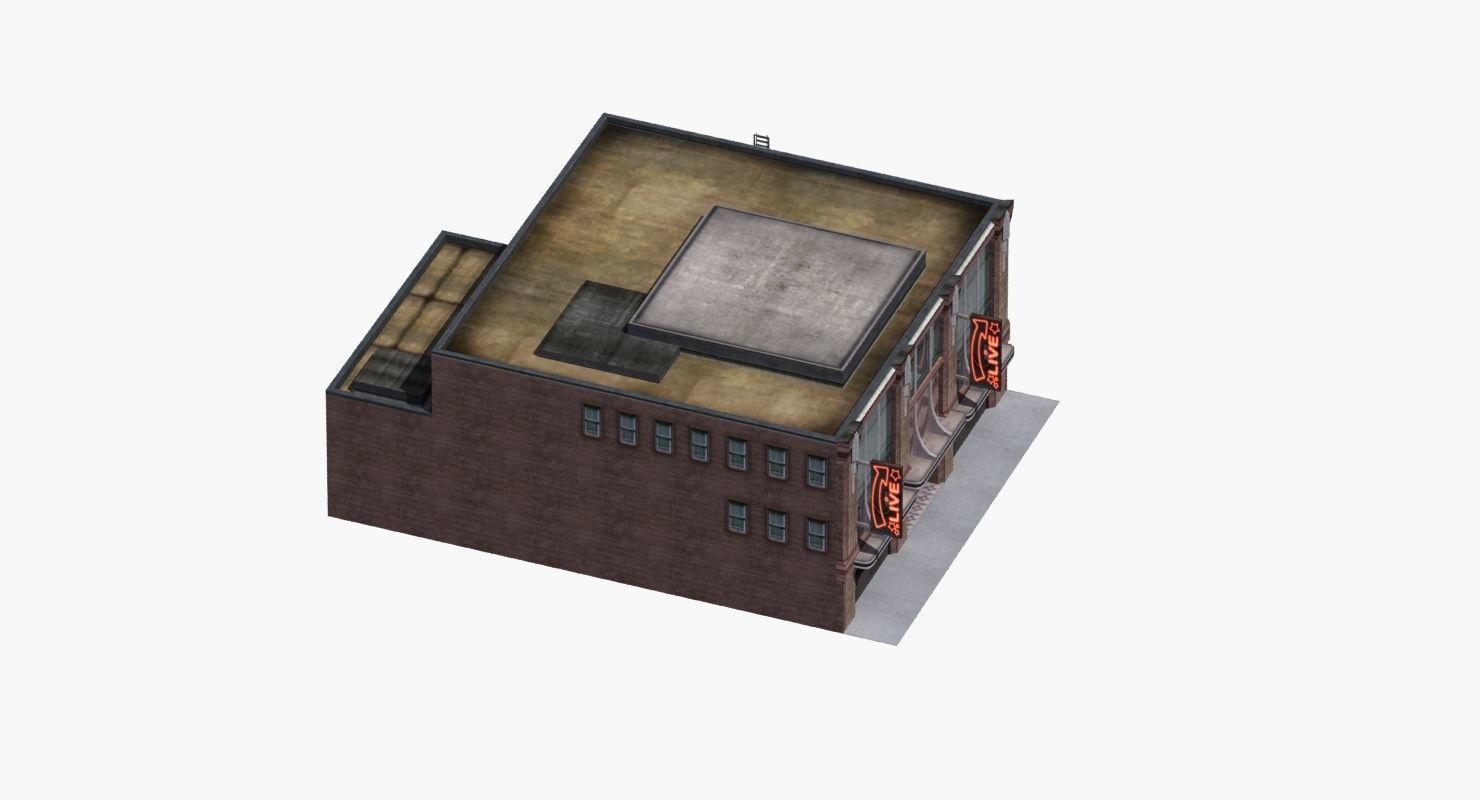 Nightclub Music Venue Low-poly 3D model_27