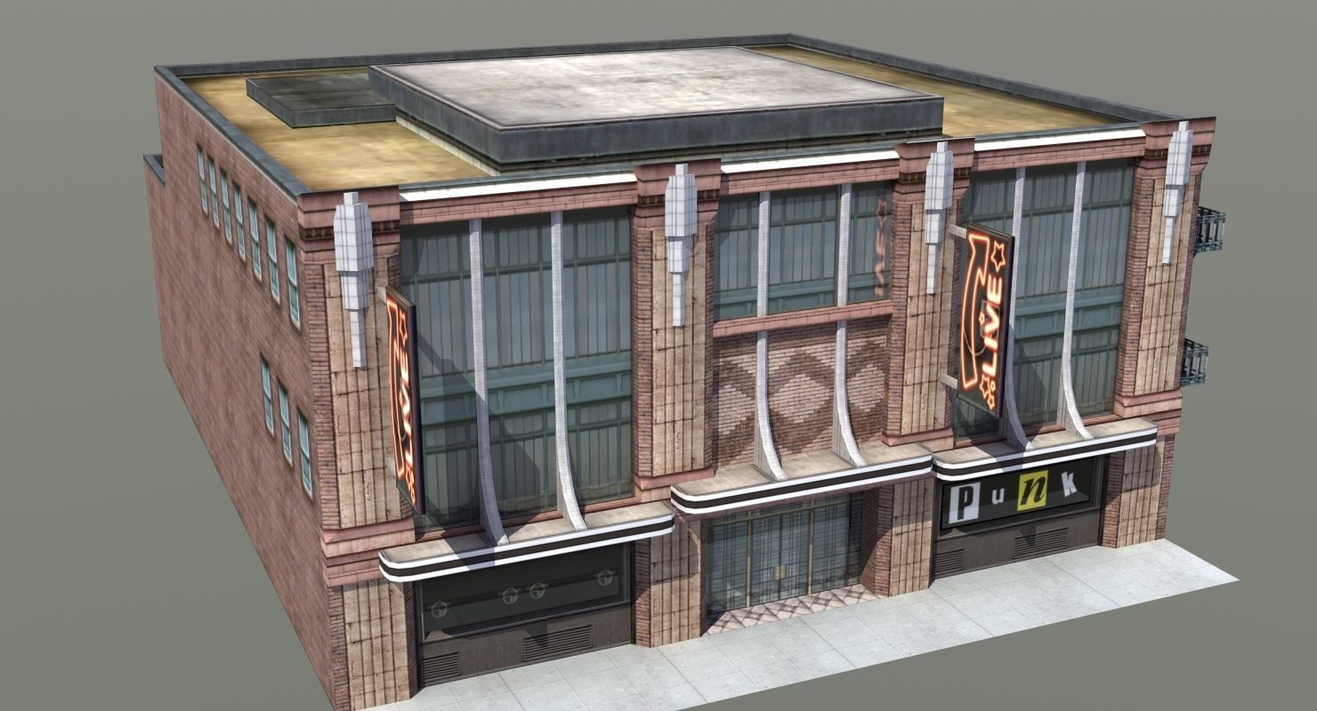Nightclub Music Venue Low-poly 3D model_23