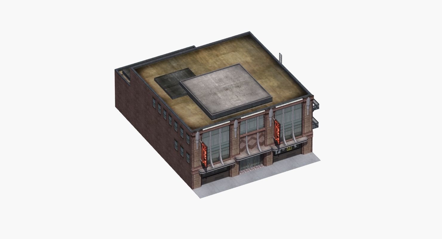 Nightclub Music Venue Low-poly 3D model_51
