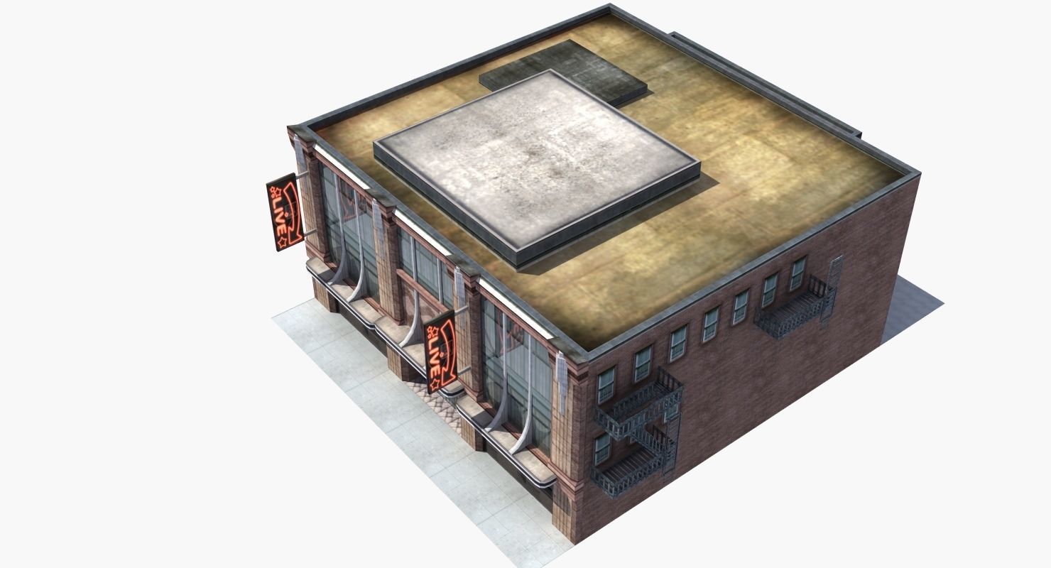 Nightclub Music Venue Low-poly 3D model_5
