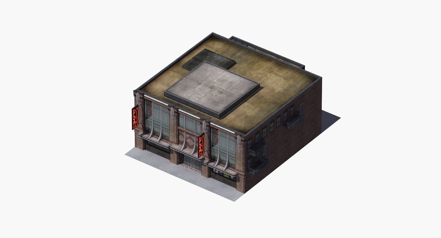 Nightclub Music Venue Low-poly 3D model_35