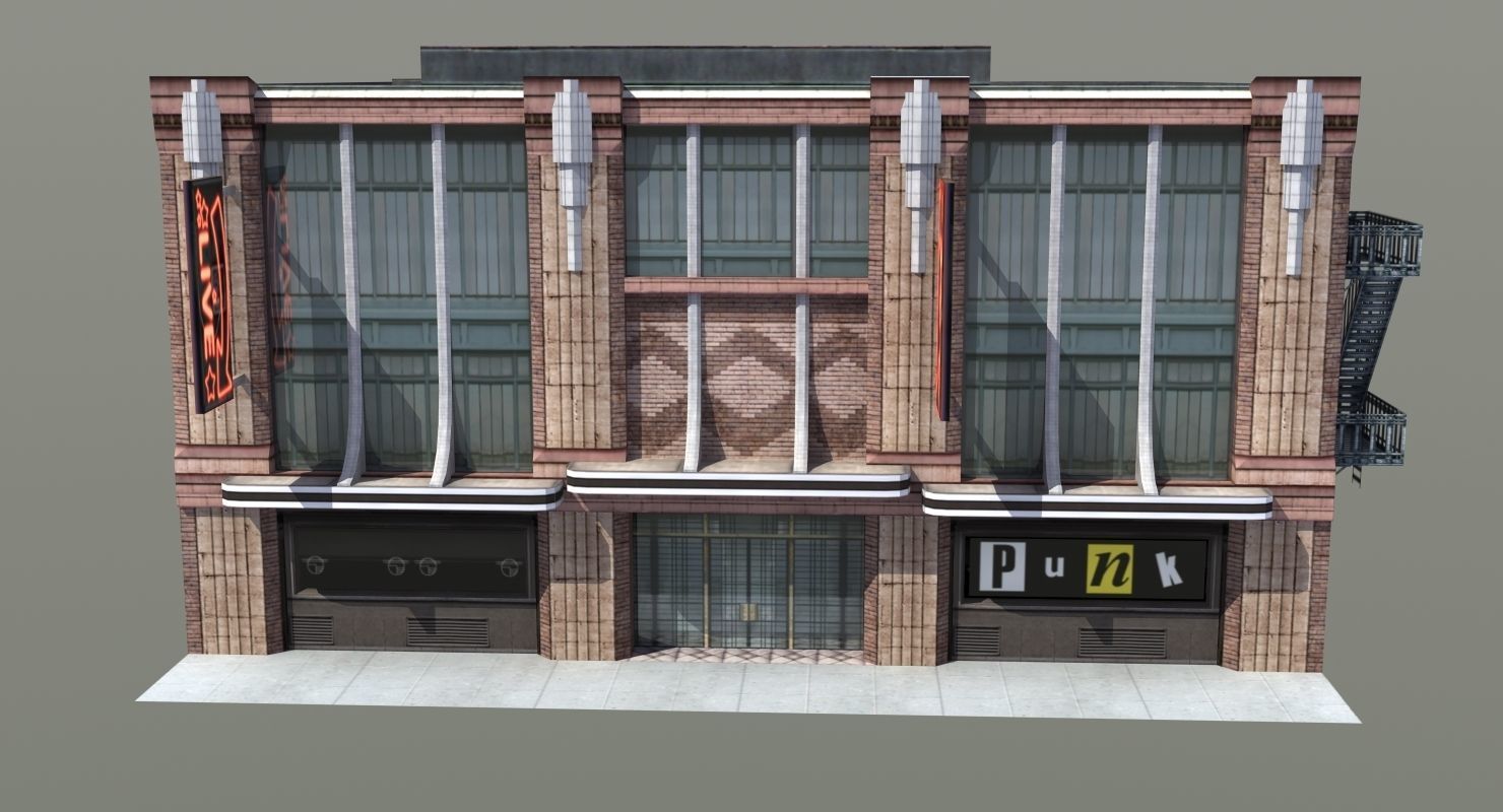 Nightclub Music Venue Low-poly 3D model_9