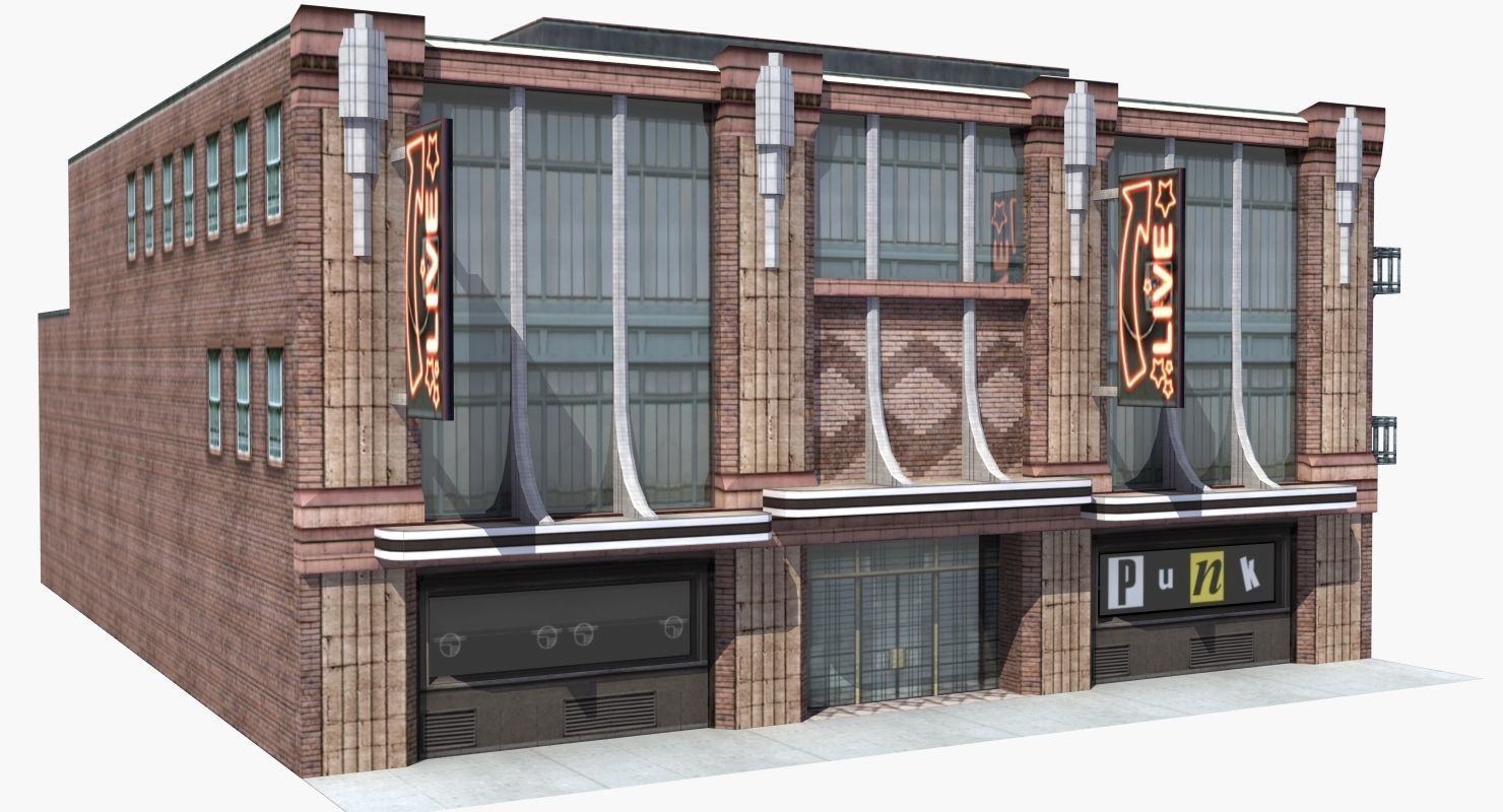Nightclub Music Venue Low-poly 3D model_17