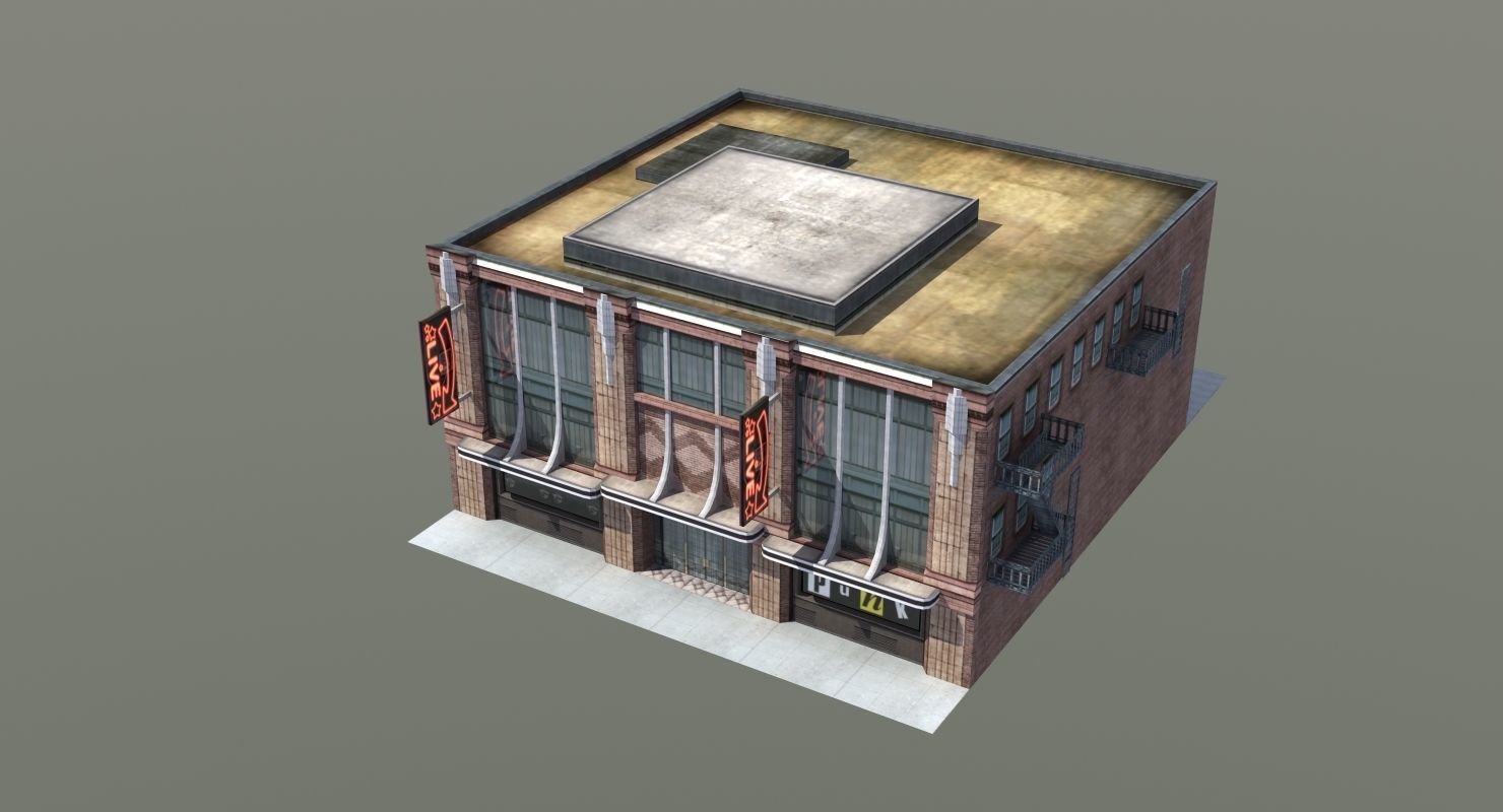 Nightclub Music Venue Low-poly 3D model_20