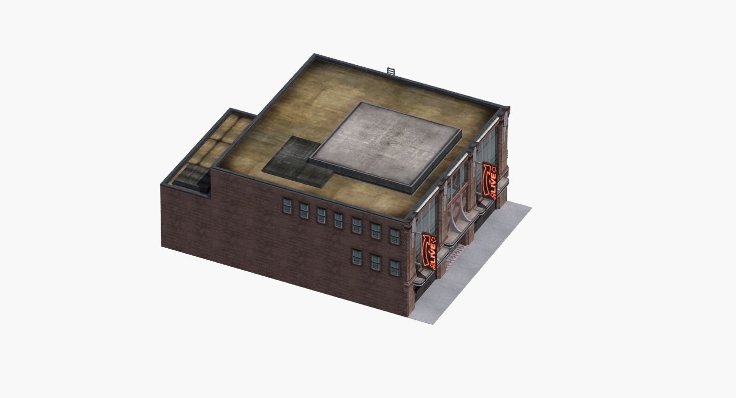 Nightclub Music Venue Low-poly 3D model_47