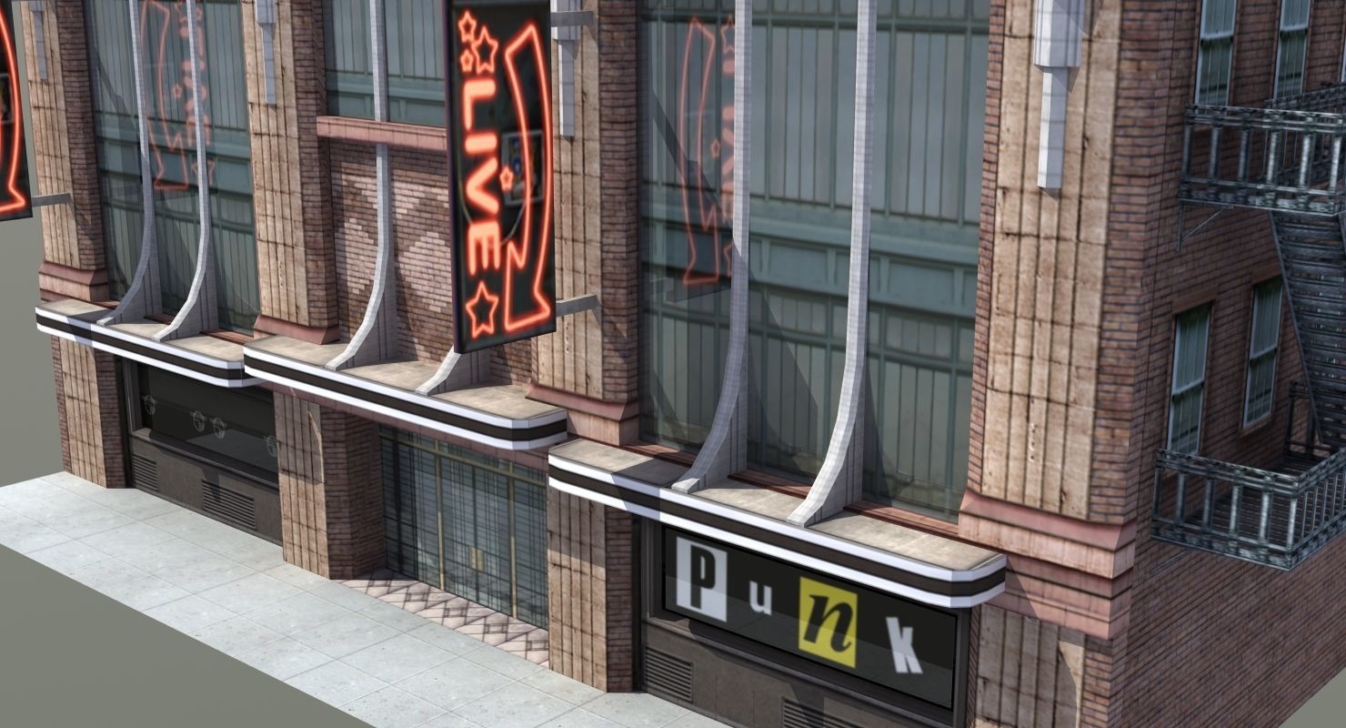 Nightclub Music Venue Low-poly 3D model_6