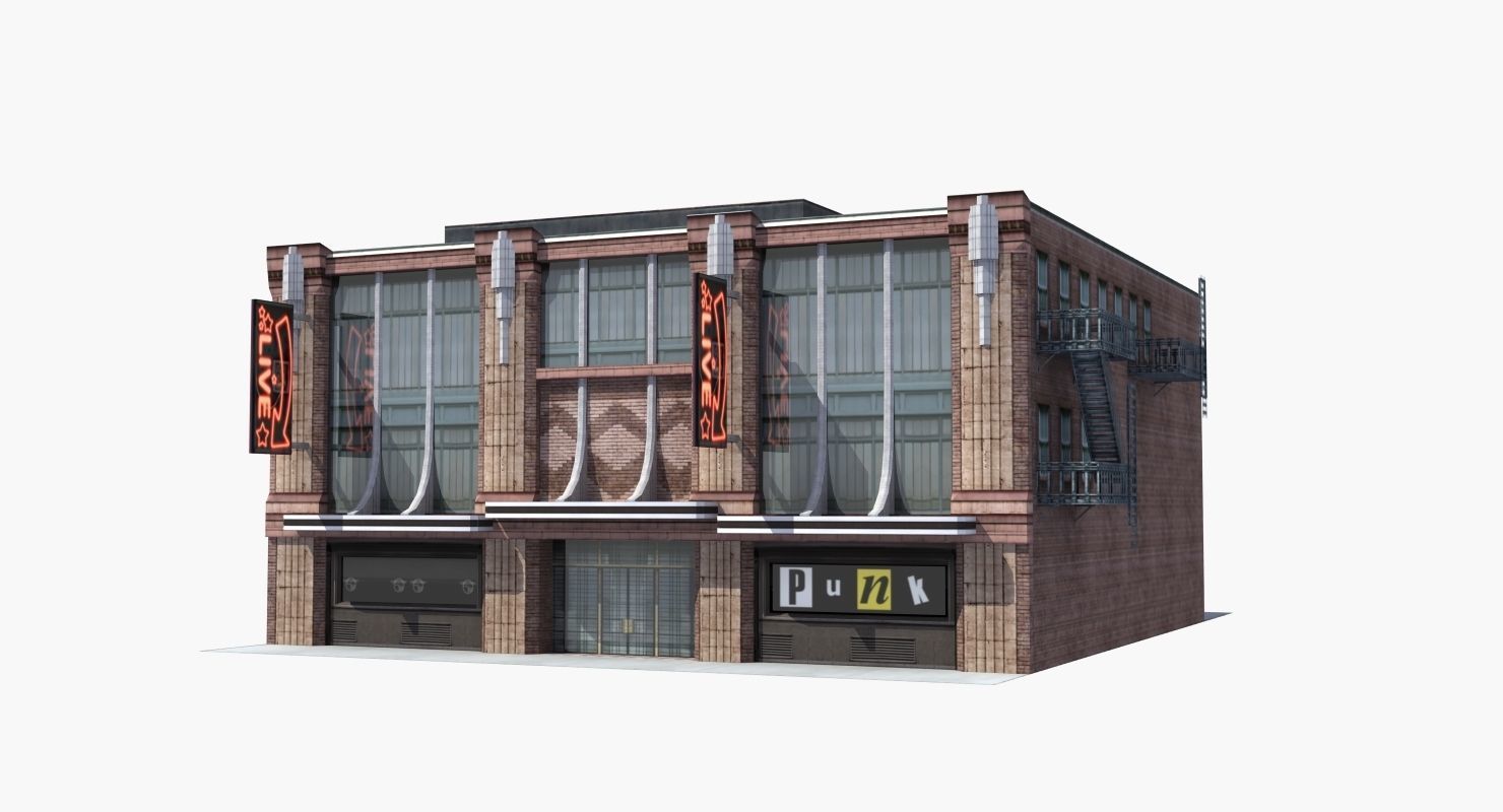 Nightclub Music Venue Low-poly 3D model_14