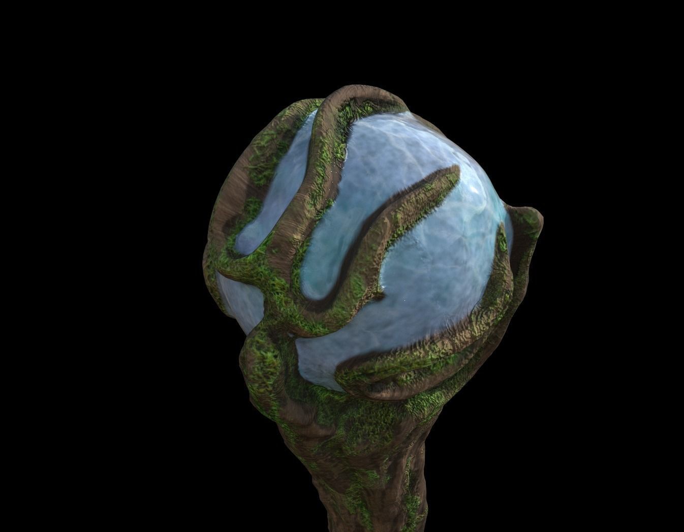 Wizard Stick 3D model_3