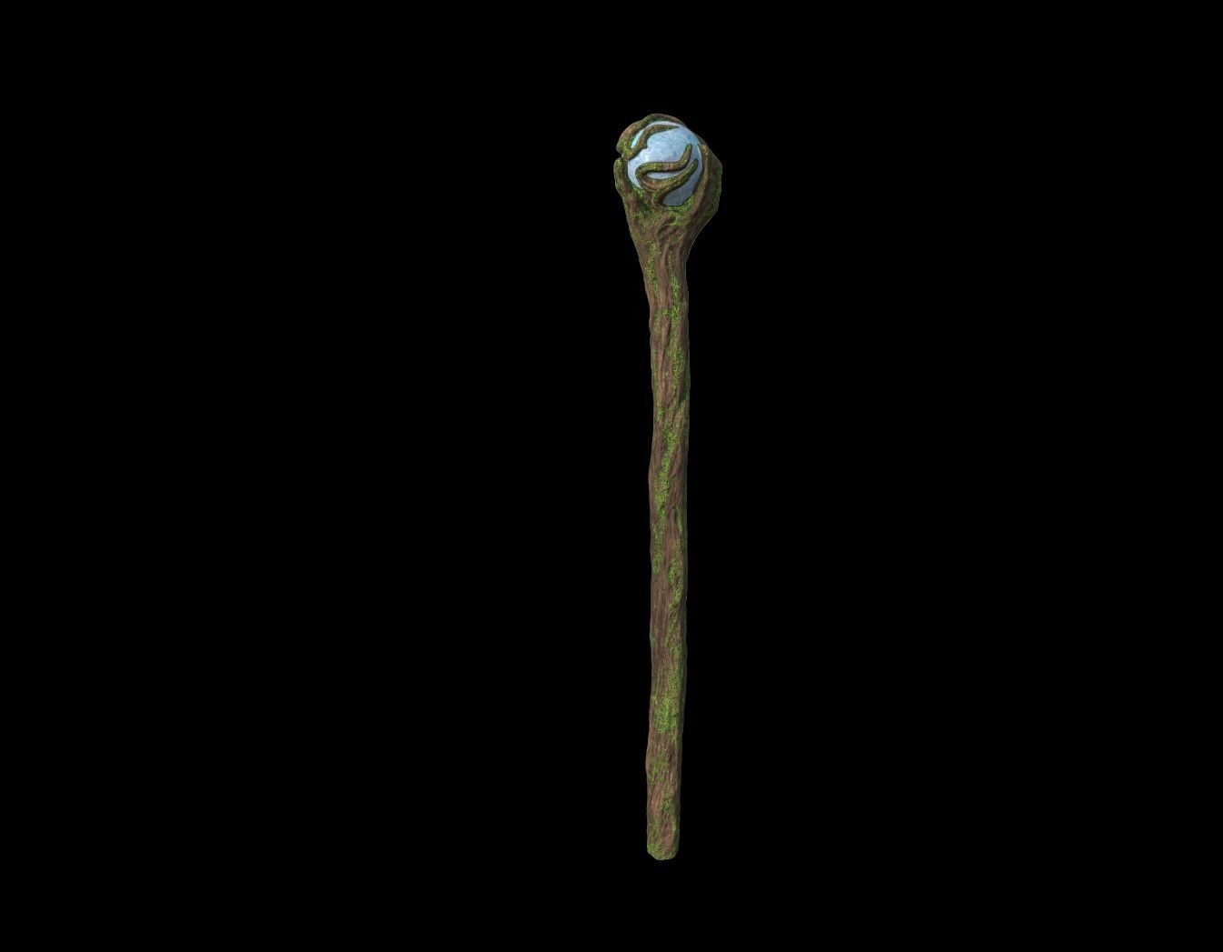 Wizard Stick 3D model_5