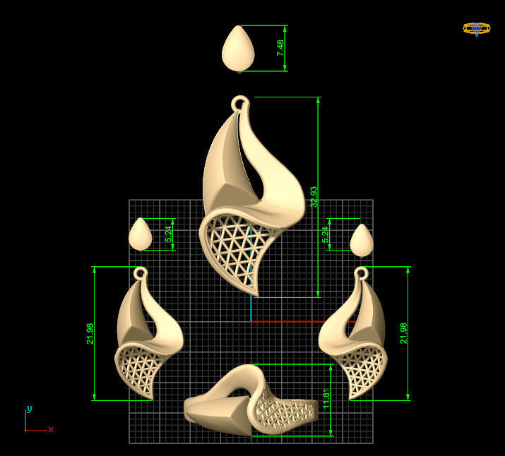Ultra vision gold set Silver Gold  Print 3D print model_8