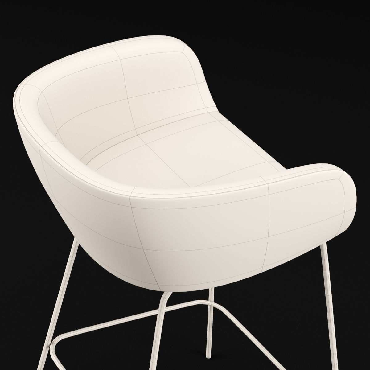 Bar chair 2 3D model_13