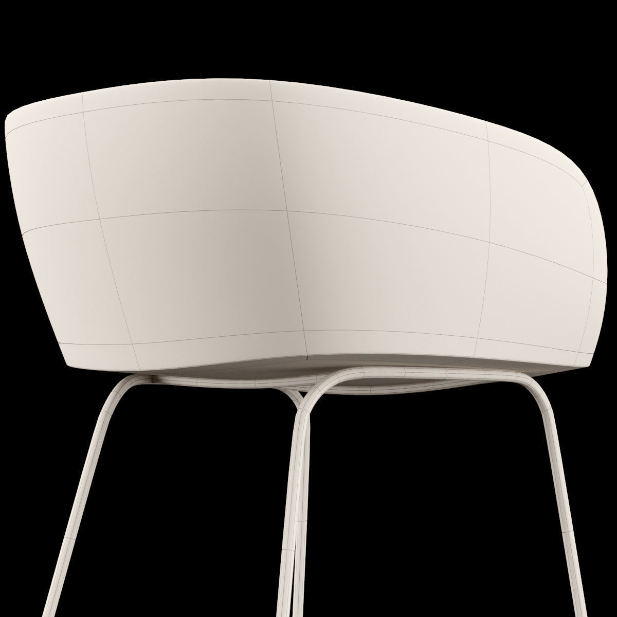 Bar chair 2 3D model_11