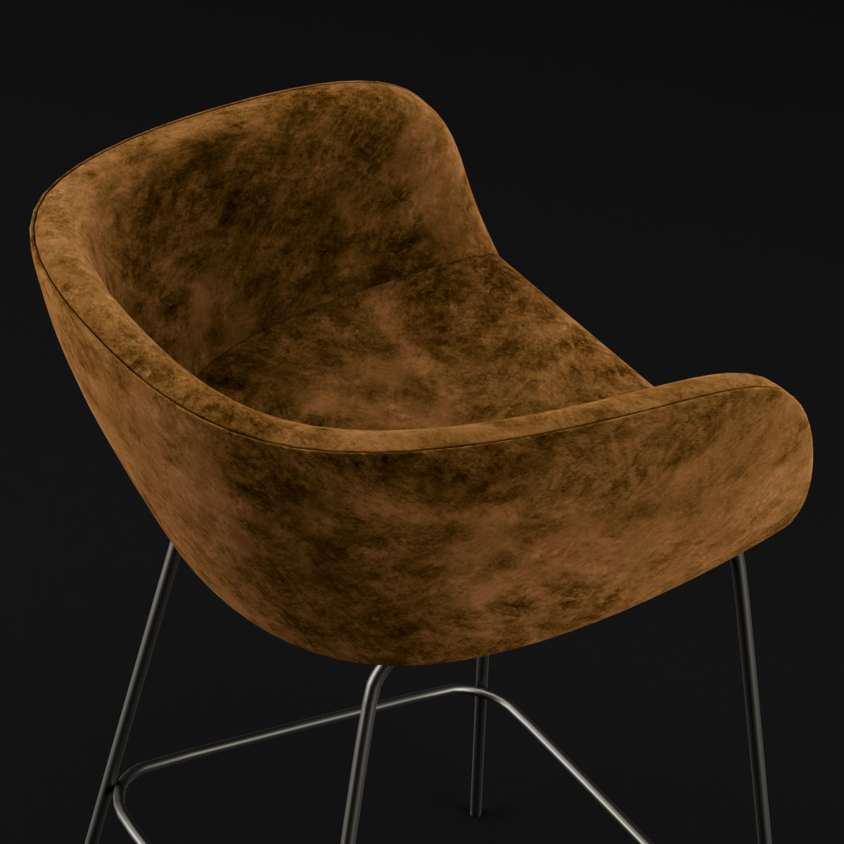 Bar chair 2 3D model_12