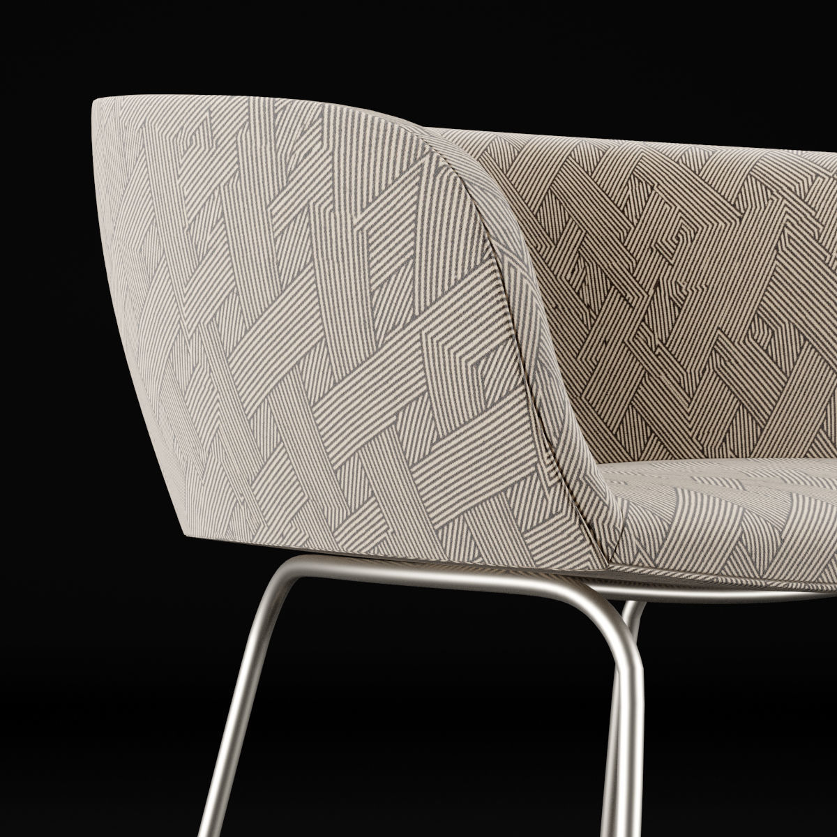 Bar chair 2 3D model_16